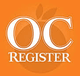 Logo Recognizing Law Office of John D. Barnett's affiliation with OC Register